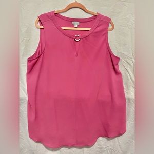 Avenue Pink Sleeveless Top
